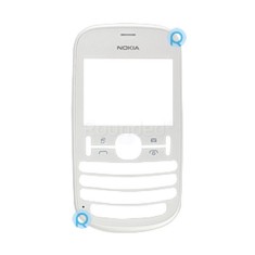 Copertă frontală Nokia 201 Asha albă