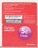 Bnk card Romania - Vodafone - reincarcare 5 euro - RO-VOD-REF-0042????