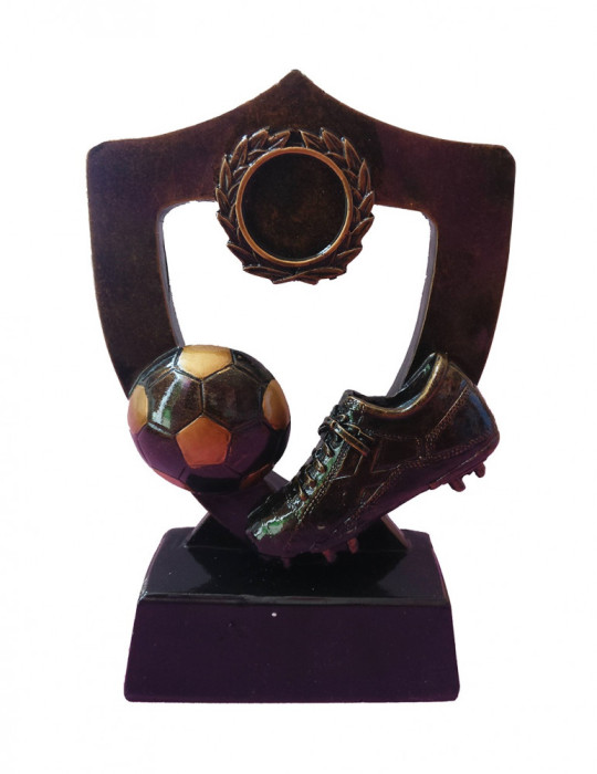 Trofeu gheata cu mingie, Fotbal, 17 cm, A-139