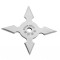 Stea Ninja cu 4 Colturi Shuriken Shaken Konga