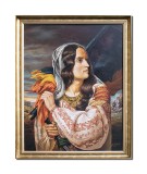 Tablou Romania revolutionara pictat manual, 90x70cm ulei pe panza, reproducere C.D. Rosenthal, de Stefan Bilibou, La comanda