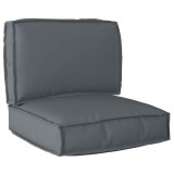 Set de Perne pentru Palete 2 Piese Antracit Dințat
