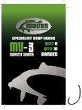 Carlige Maver MV3 Curved Shank nr.4, Carlige Crap