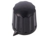 Buton Rotativ cu Indicator Negru 6mm ABS