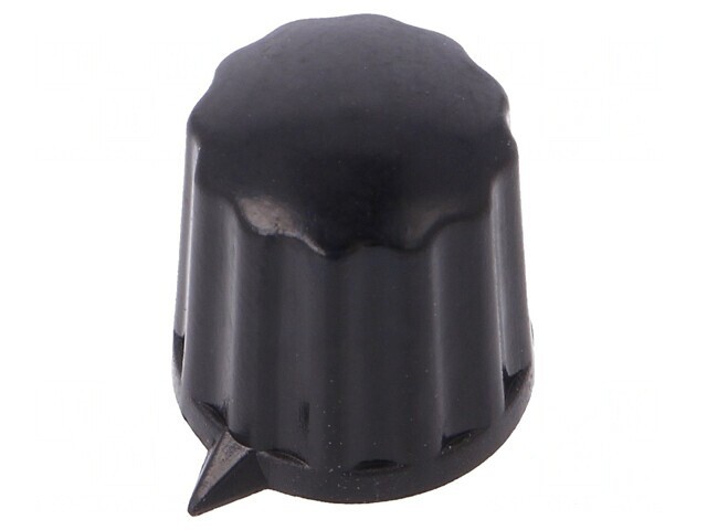 Buton Rotativ cu Indicator Negru 6mm ABS