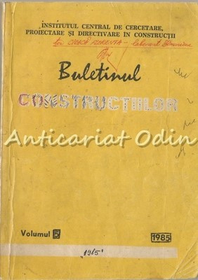 Buletinul Constructiilor V - Giusca Gabriela