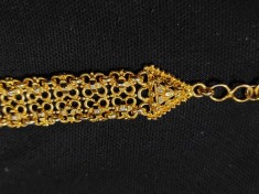 Bratara superba aurie,bratara vintage Aurie-bijuterie vintage 20 cm desfacuta-1,3 cm latime,BIJUTERIE Dma VINTAGE