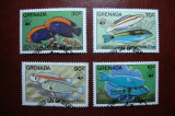 GRENADA 1984 SERIE FAUNA MARINA, Stampilat