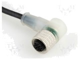 Cablu de conectare M12 unghi 5m IP67 30VAC 4A