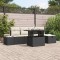 vidaXL Set de canapele pentru grădină 6 pcs Negru Rattan poli 3359864