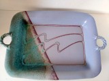 Cumpara ieftin Tava ceramica gresie Stoneware vintage Mid-Century Modern studio art