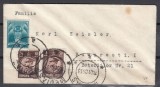 ROMANIA 1930/32 REGELE CAROL II TIMBRUL AVIATIEI/PLIC CIRCULAT MEDIAS-BUCURESTI, Stampilat