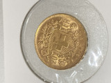 Moneda aur 20 franci Elvetia 1947 , stare foarte buna