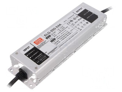 Alimentator LED pulsatoriu 200W 54VDC 1,86&amp;divide;3,72A 100&amp;divide;305VAC foto