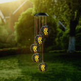 Lampa solara - efect de flacara - 5 sfere - 7 cm - 30 LED, Garden Of Eden