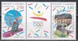 Andorra franceza 1992 - J.O. de iarnă - Barcelona, Serie cu vinieta, MNH