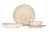 Bonna Set de vesela (Medium) - Luz - 24 bucăți - 6 persoane - Porţelan