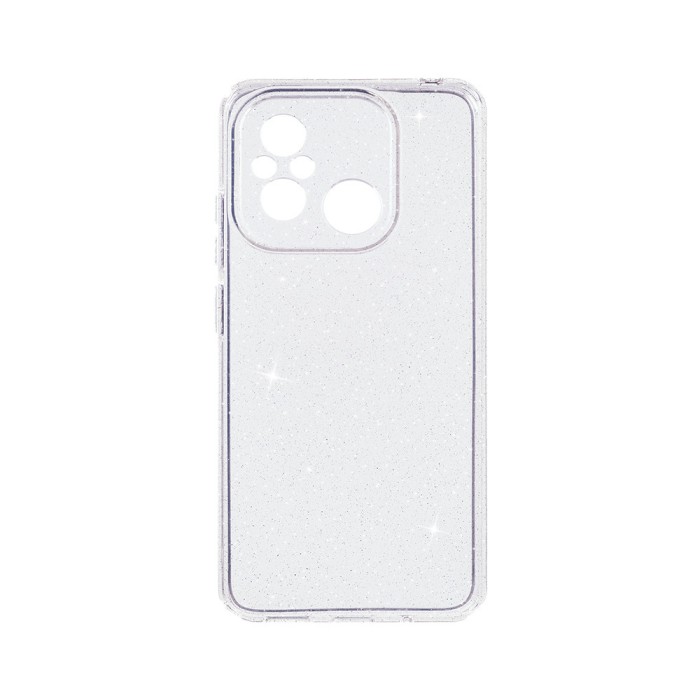 Husa BestCase&reg; Crystal Glitter 2MM, Compatibila Cu Xiaomi Redmi 12C, Anti-soc,