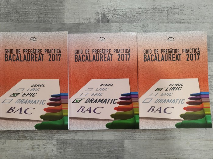 Ghid de pregatire practica bacalaureat 2017: genul liric,epic si dramatic