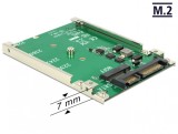 Convertor SATA 22 Pini la M.2 NGFF pana la 7mm, Delock 62544