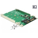 Convertor SATA 22 Pini la M.2 NGFF pana la 7mm, Delock 62544
