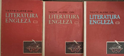 TEXTE ALESE DIN LITERATURA ENGLEZA VOL.1-3-DICU ARETIA foto