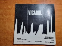 teatrul bulandra februarie 1972-vicarul-v.rebrengiuc,gina patrichi,fory etterle