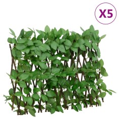 vidaXL&nbsp;Spalier iederă artificială extensibil, 5 buc., verde, 180x30 cm 366585
