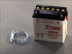 Yuasa baterie maxiscuter YB9L-B 12N9-3B 138x77x141 12V 9Ah 85A Kawasaki foto