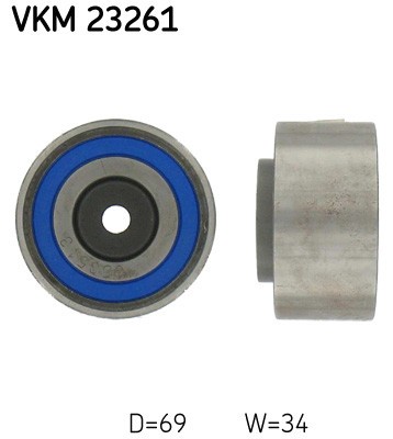 SKF VKM 23261 Rola ghidare/conducere, curea distributie foto