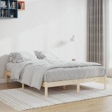 VidaXL Cadru de pat fără saltea, 152x203 cm, lemn masiv de pin, queen