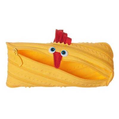 Penar cu fermoar, ZIPIT Animals - pui - galben deschis foto