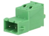Regletă de conexiuni deconectabilă 5,08mm 2 piste
