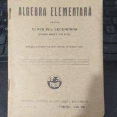 I. Tutuc, Algebra elementară pentru clasa IV-a secundară, ed. VIII 1930 026