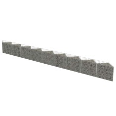 Perete gabion, 630 x 30 x 50 cm, otel galvanizat