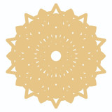 Cumpara ieftin Sticker decorativ, Mandala, Galben, 60 cm, 7286ST-2, Oem