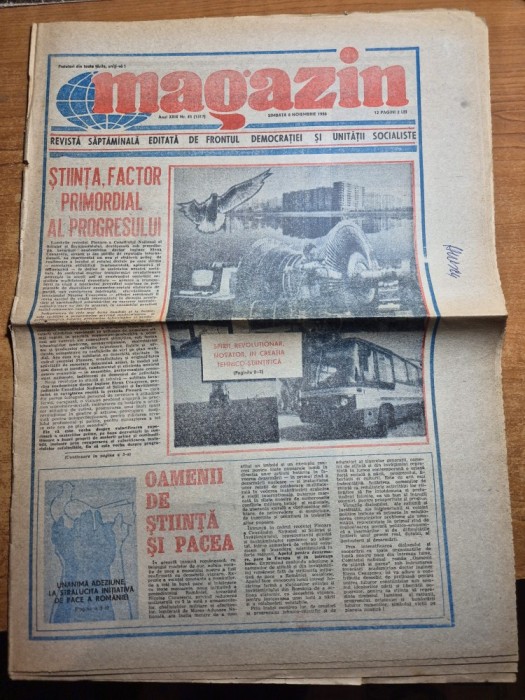 ziarul magazin 8 noiembrie 1986