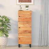 vidaXL Dulap &icirc;nalt cu 3 uși, 40x33x110 cm, lemn masiv de acacia &amp; fier 352930