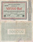 1923 (20 VII), 500.000 mark (Keller 0001b.02) - Germania (Aachen)!