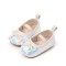 Pantofiori albi cu paiete si fundita (Marime Disponibila: 3-6 luni (Marimea 18