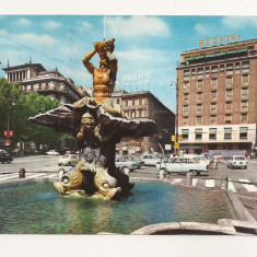 FA57-Carte Postala- ITALIA - Roma, Piazza Barberini, circulata 1969