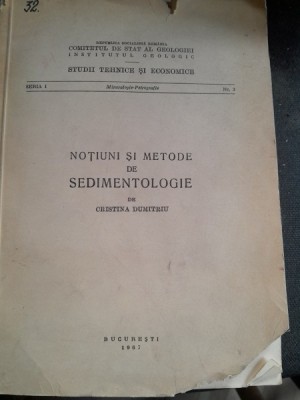 NOTIUNI DE SEDIMENTOLOGIE - CRISTINA DUMITRIU foto
