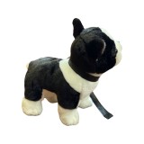 Jucarie Caine de plus French Bulldog cu lesa 23cm