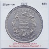 2895 Gibraltar 25 pence 1977 Elizabeth II (Silver Jubilee) km 10, Europa
