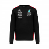 Mercedes AMG Petronas tricou de bărbați cu m&acirc;necă lungă official black F1 Team 2023 - L