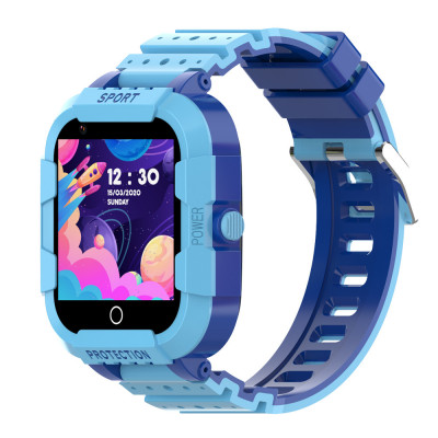 WONLEX SmartWatch pentru copii Wonlex cu Functie Telefon (SIM), 4G - Compatibil DIGI, GPS, SOS, Apel Video, Functie Spion, Calculator, CT12 Albastru foto