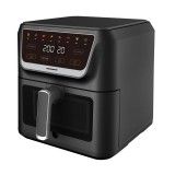 Friteuza cu aer cald Heinner CrispPro Chef HAF-H8BK1700, 1700W, capacitate: 8L, display digital, control touch, 8 programe, fereastra supraveghere, ne