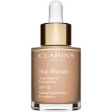 Clarins Skin Illusion Natural Hydrating Foundation makeup radiant cu hidratare SPF 15 culoare 109C Wheat 30 ml