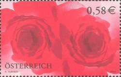 Austria 2002 - trandafir, neuzata foto