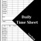 Daily Time Sheet Log Book: Work Time Record Book. Timesheet Log Book To Record Time. In And Out Timesheet. Employee Time Log &amp; Record Book